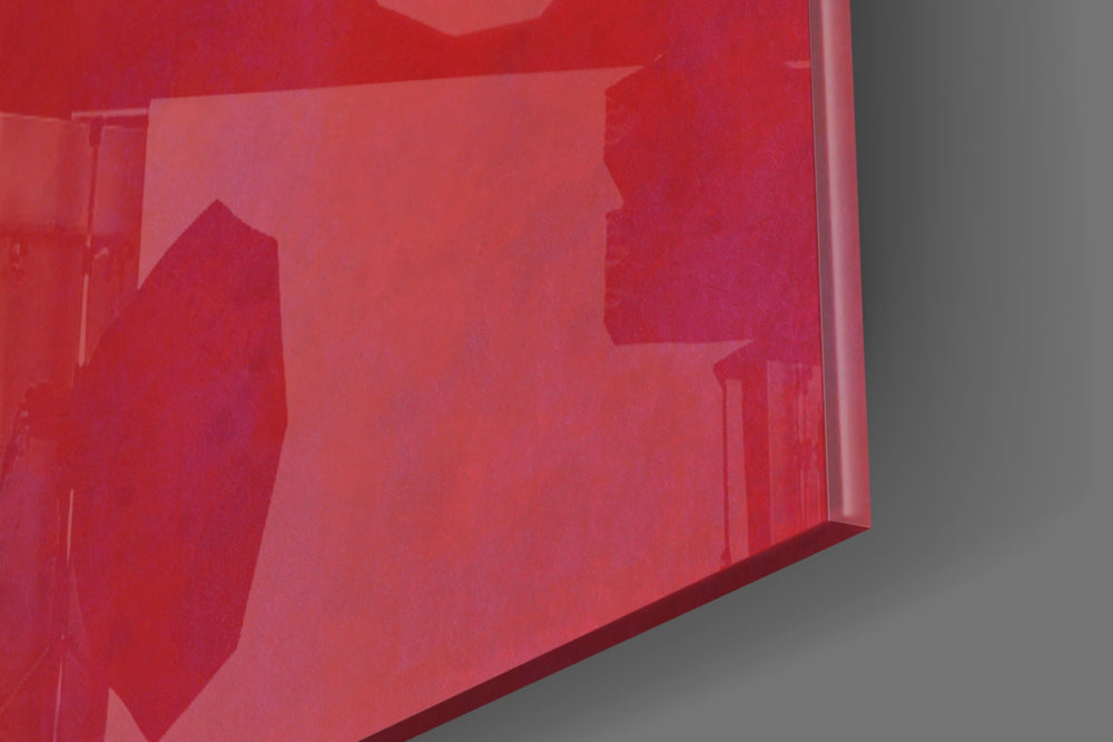 Fly from the Moon artwork anchoring a wall with bold minimalist palette
