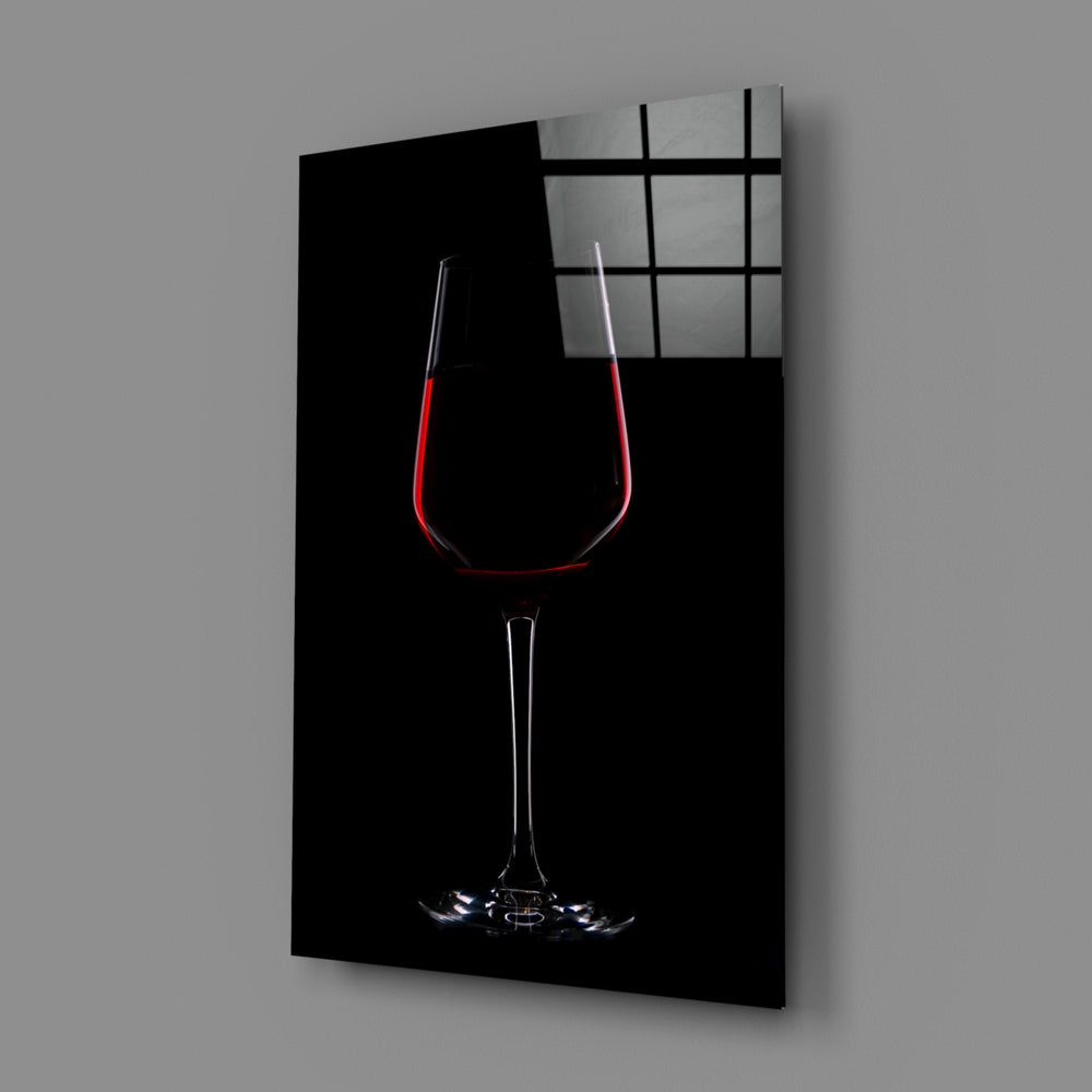 Still-life-luxury panel bringing dramatic restraint to a contemporary bar