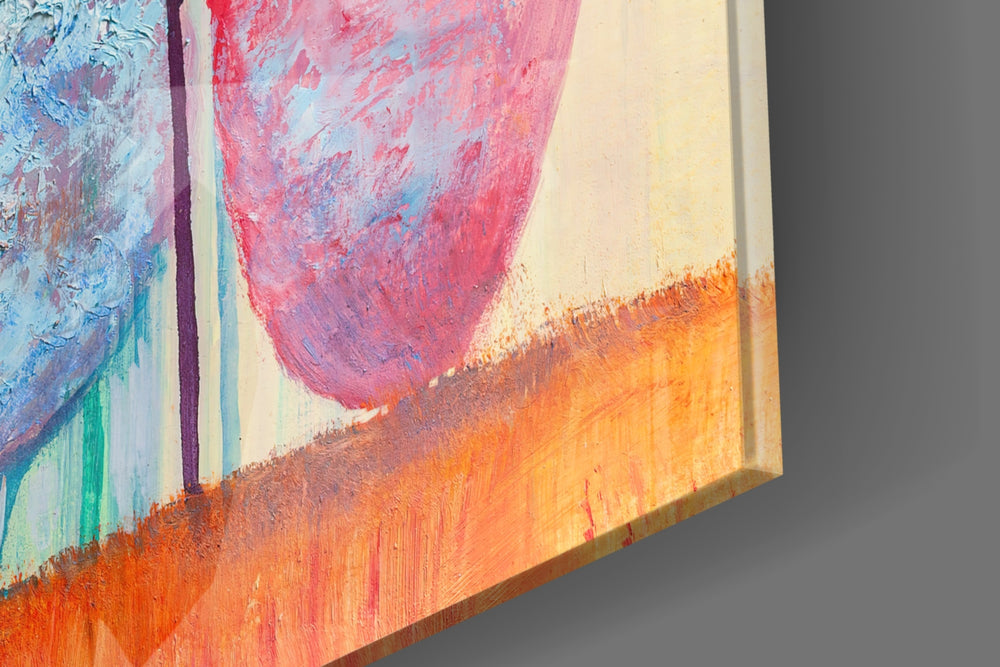 Trees of a Dream artwork anchoring a wall with warm whimsical palette