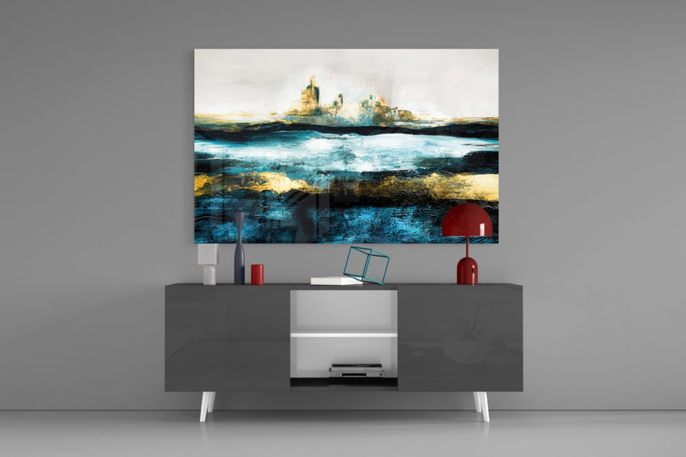 Sea of a Dream panel catching window light to reveal its luxe gravity