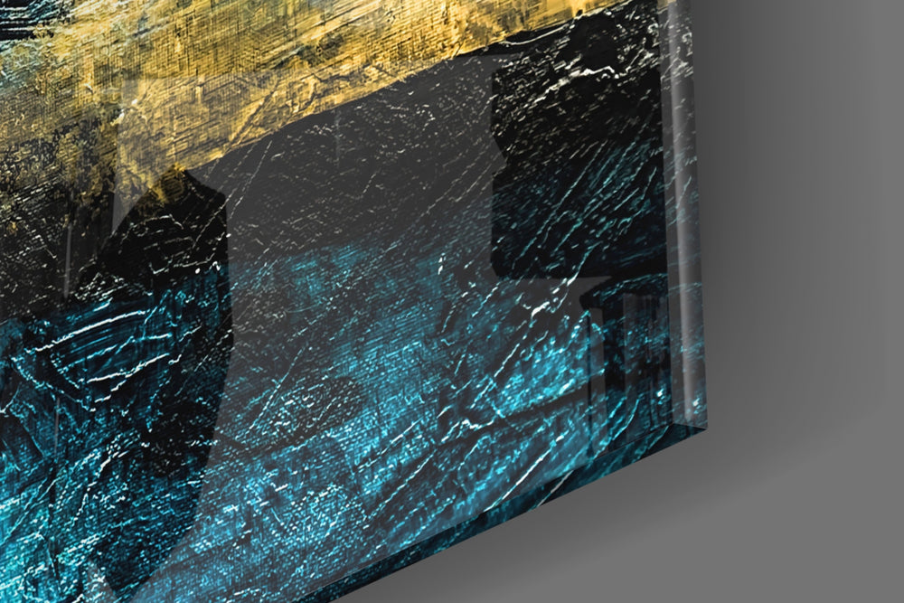 Sea of a Dream artwork anchoring a wall with bold luxe palette