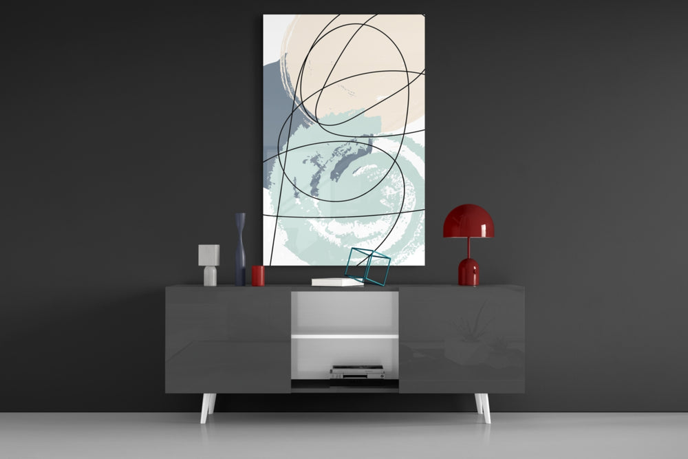 Chaotic panel catching daylight to reveal its serene gravity