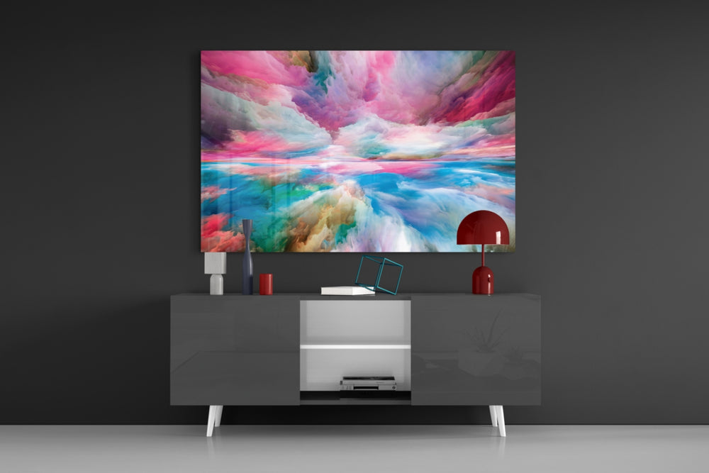 Clouds of a Dream panel catching window light to reveal its dreamy warmth