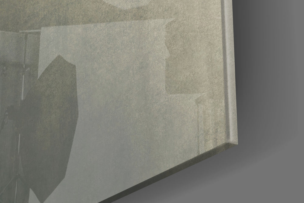 Liar artwork anchoring a wall with conceptual moody palette
