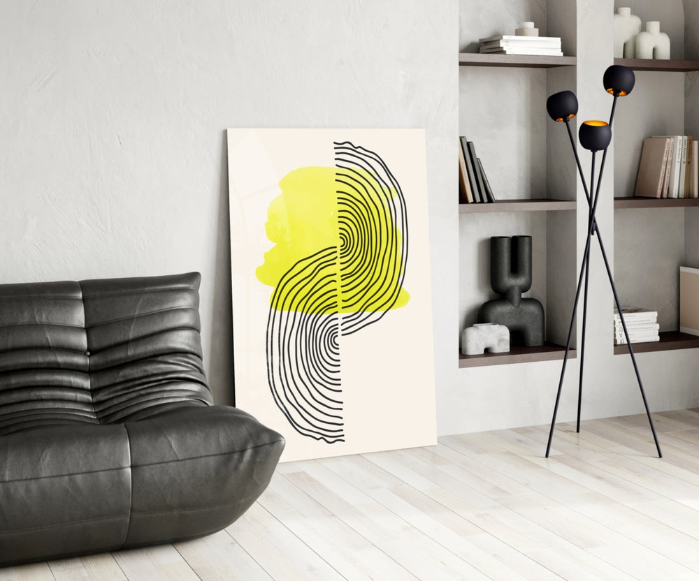 Abstract Sun panel adding editorial focus to an office