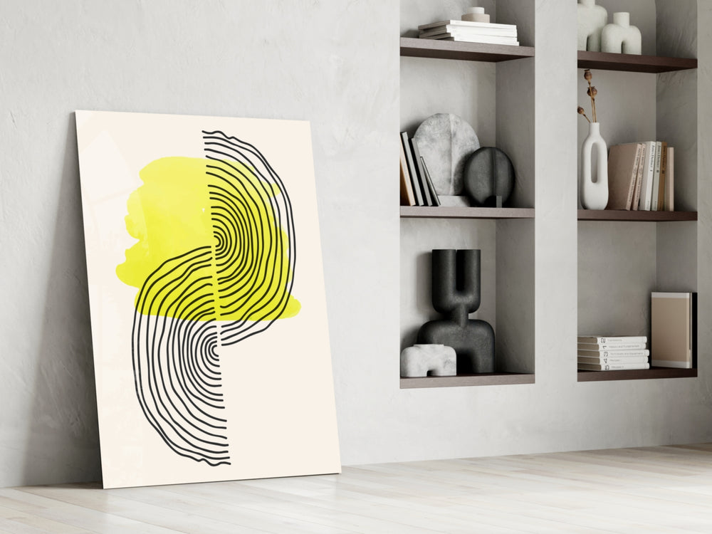 Abstract Sun glass print enhancing a hallway with cinematic warmth