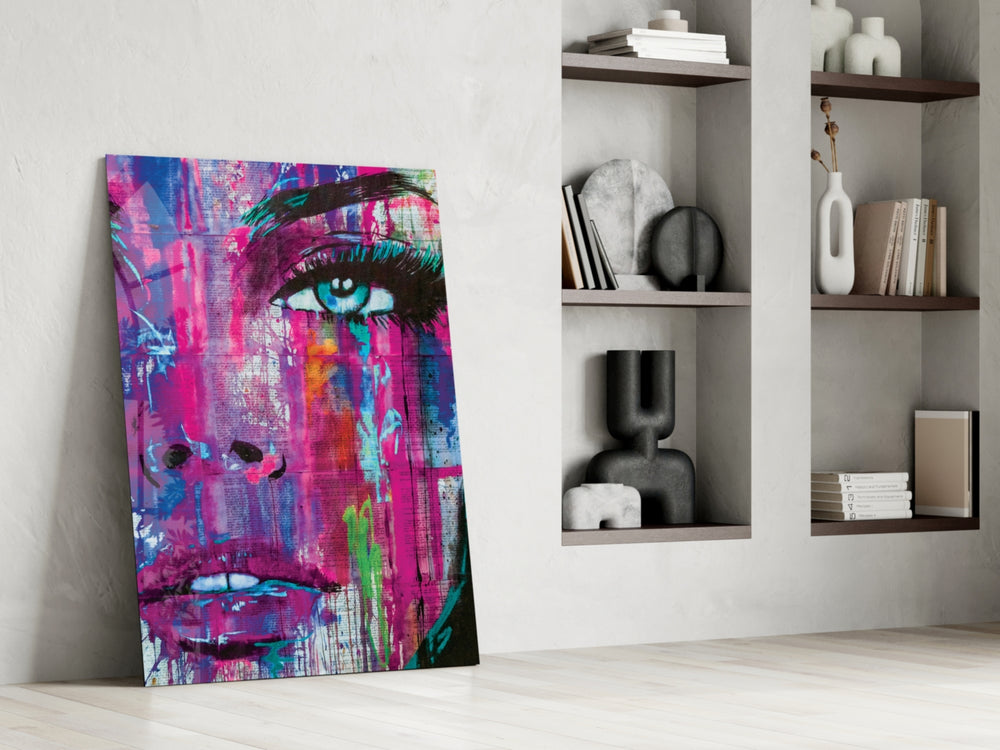 Woman Eye glass print enhancing a study with cinematic mood