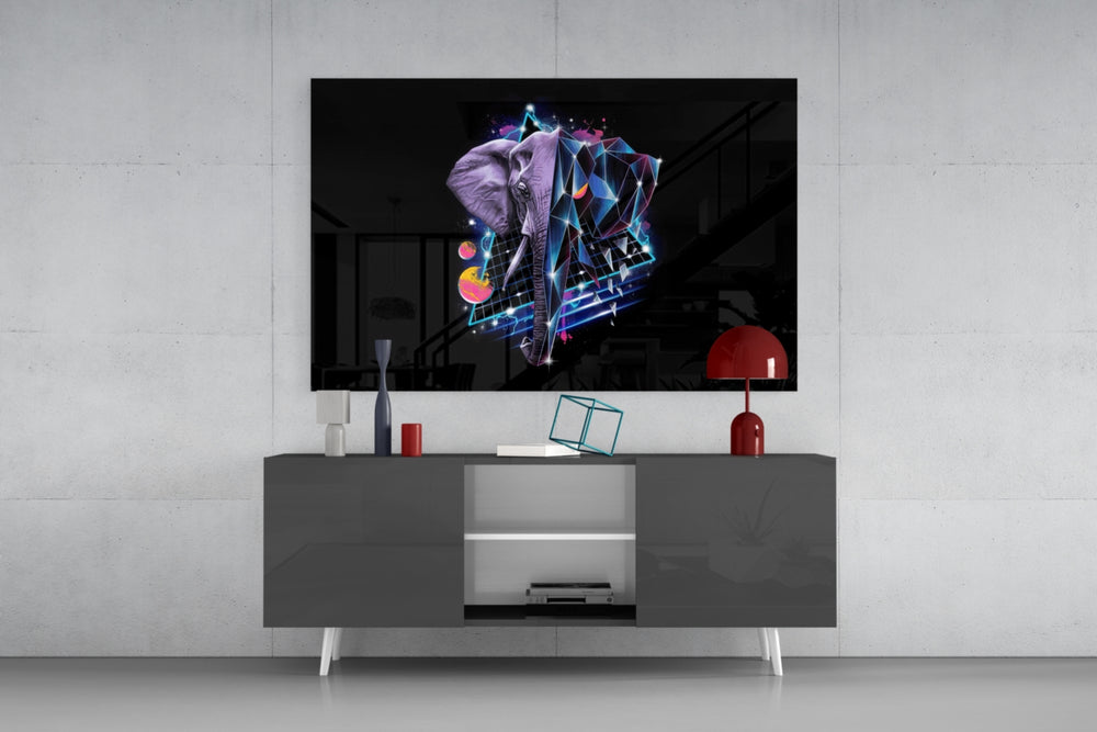 Diamond Elephant panel catching screen glow to reveal its electric pulse