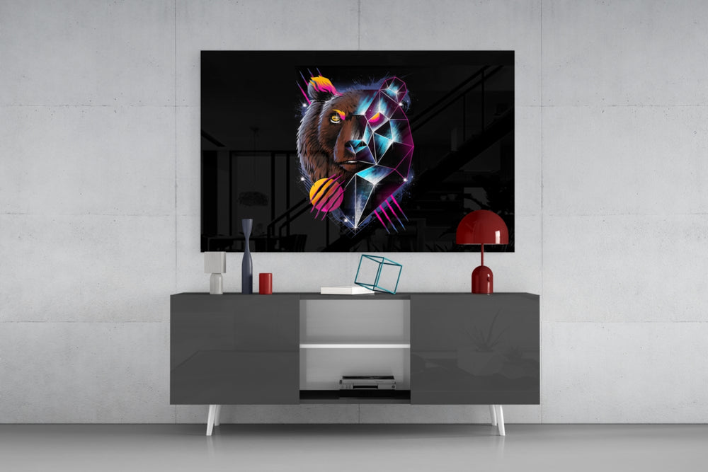 Diamond Bear panel catching screen glow to reveal its electric pulse