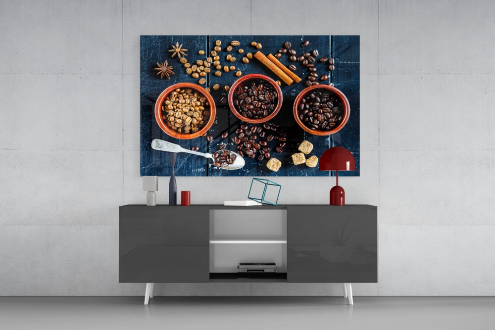 Spices panel catching window light to reveal its rustic warmth