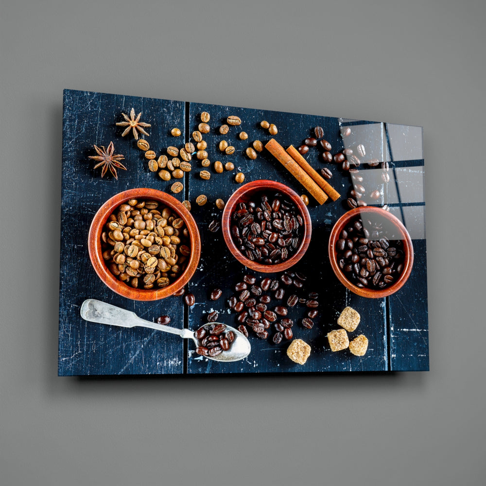 Food-still-life panel bringing rustic warmth to a contemporary kitchen