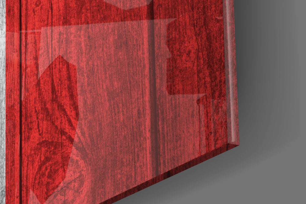 Flag of Canada artwork anchoring a wall with bold patriotic palette