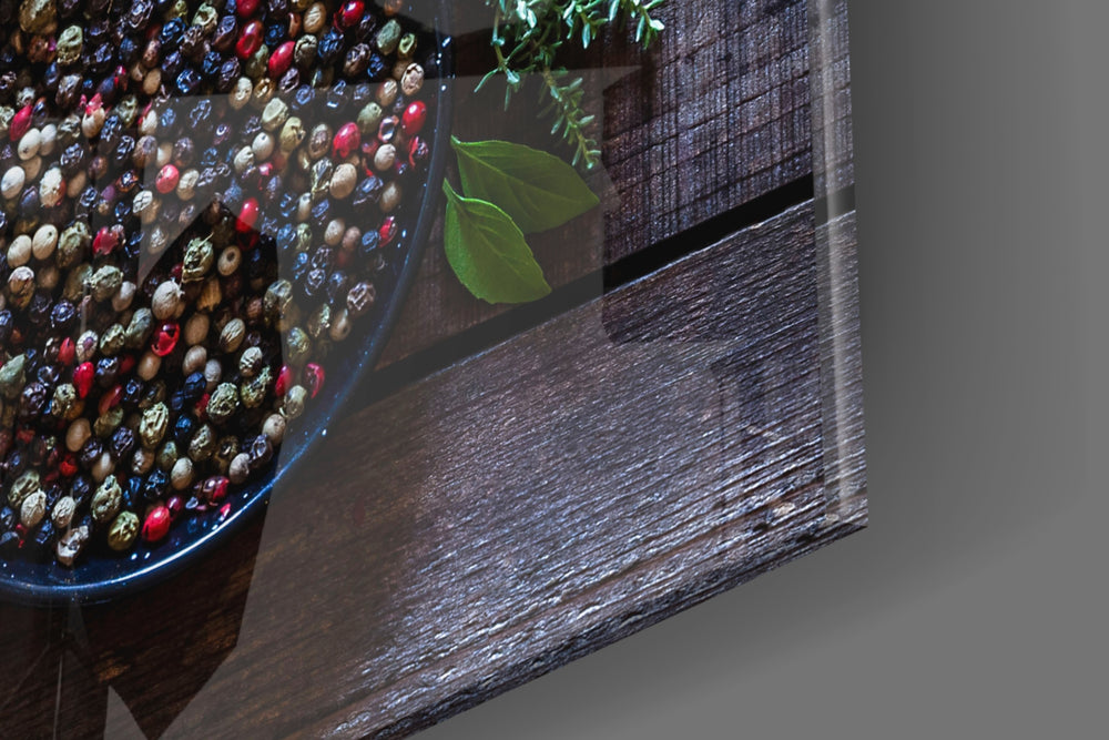 Spices artwork anchoring a wall with bold naturalist palette
