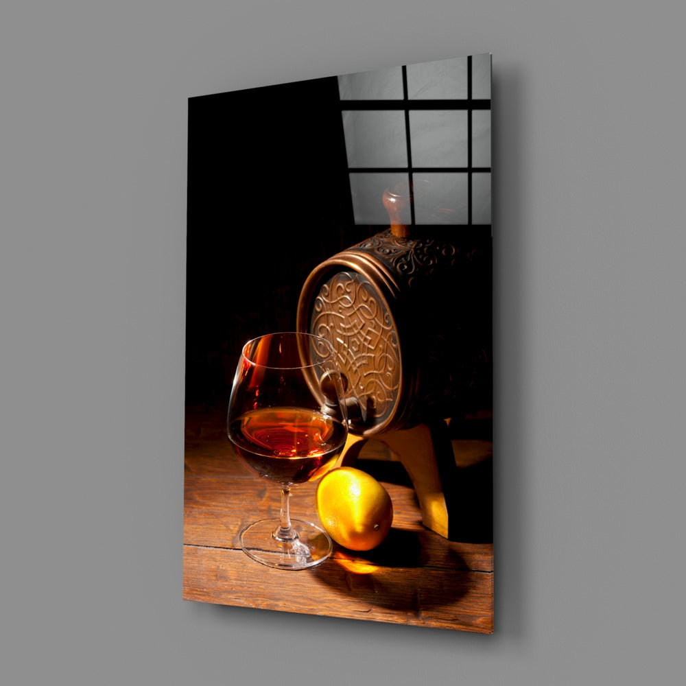 Classical-still-life panel bringing old-world warmth to a contemporary dining room