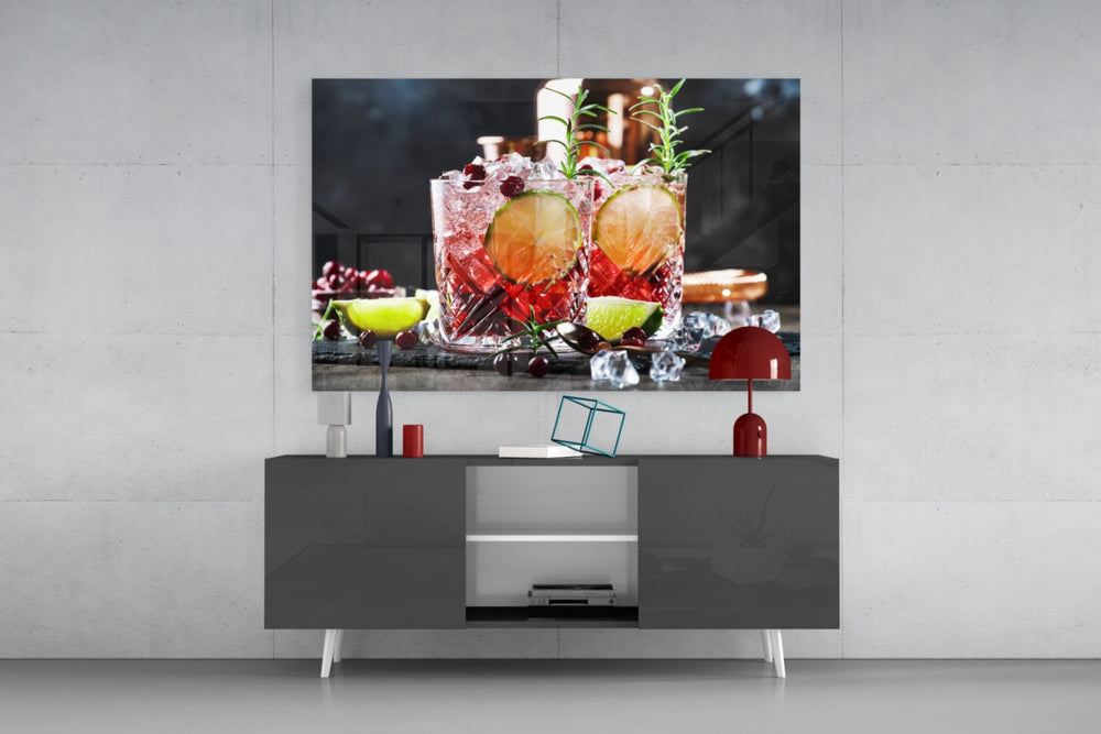 Whiskey panel catching directional light to reveal its festive warmth