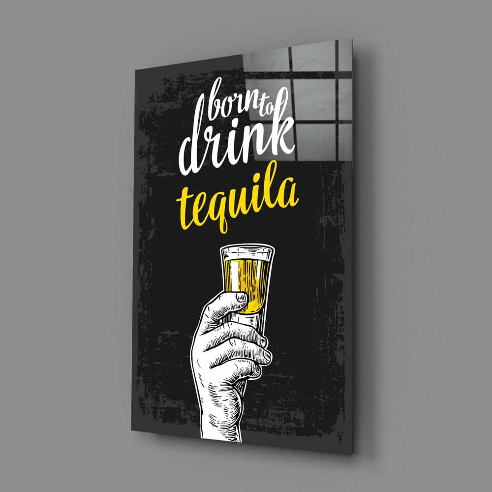 Retro-poster panel bringing bar-room wit to a contemporary man cave