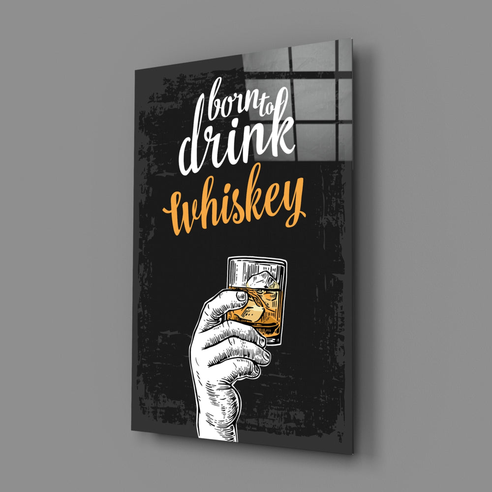 Retro-poster panel bringing bar-room wit to a contemporary man cave