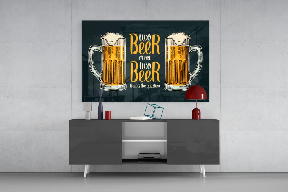 Beer panel catching directional light to reveal its bar-room wit