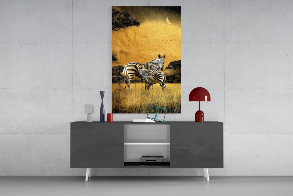 Zebras panel catching directional light to reveal its tender warmth