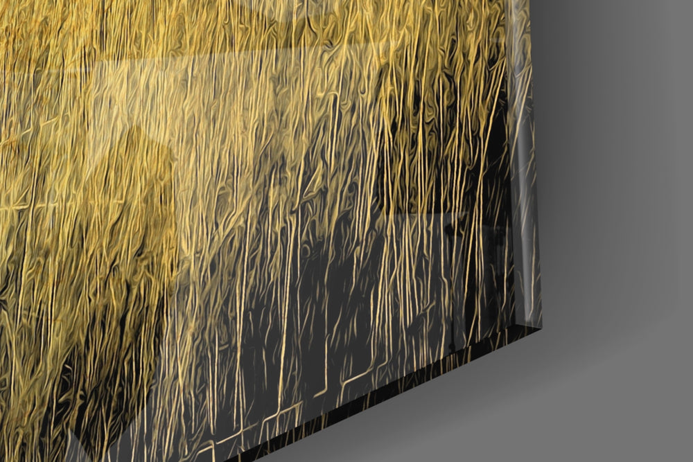 Zebras artwork anchoring a wall with warm luxe palette