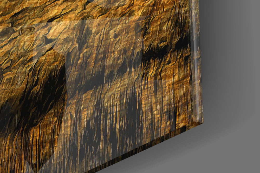 Giraffe artwork anchoring a wall with warm luxe palette