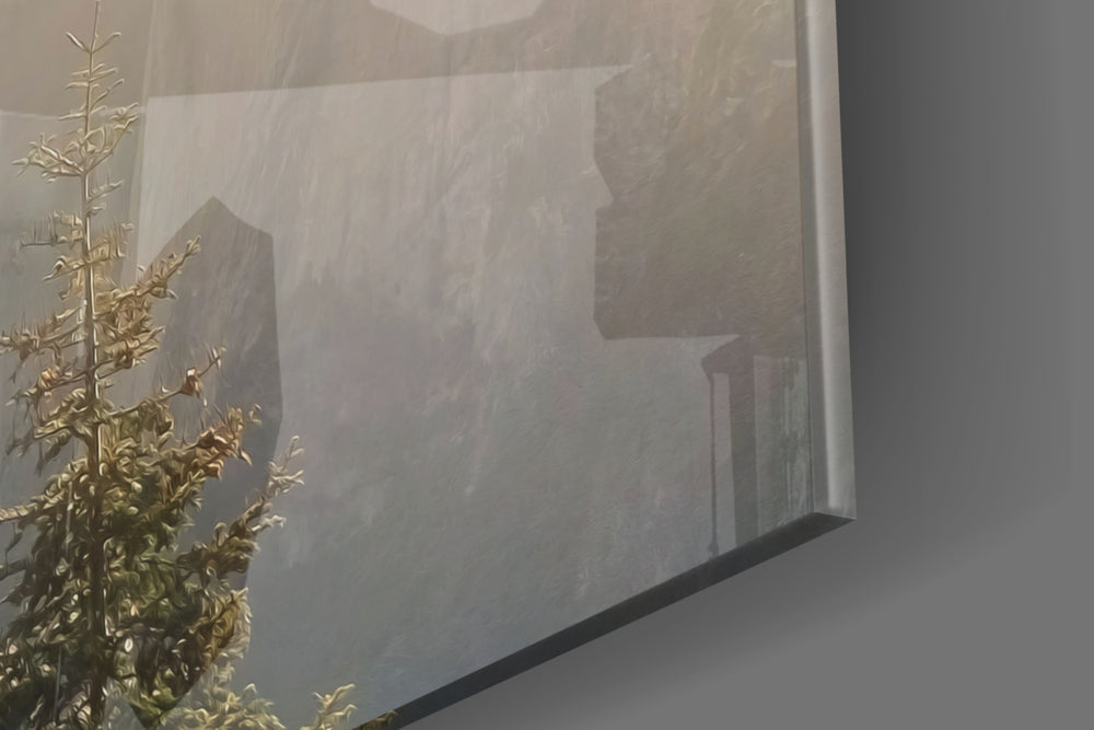 Not a Facebook Status artwork anchoring a wall with warm motivational palette