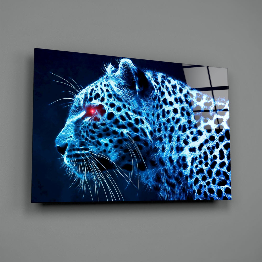 Neon-fantasy panel bringing electric mystery to a contemporary gaming room