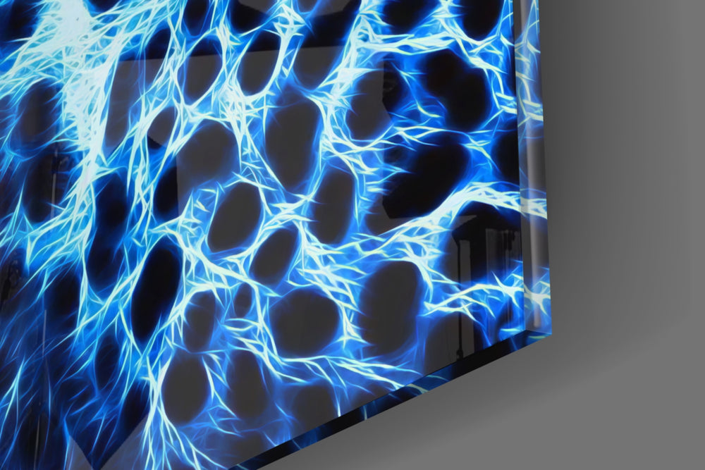 Leopard artwork anchoring a wall with bold vibrant palette
