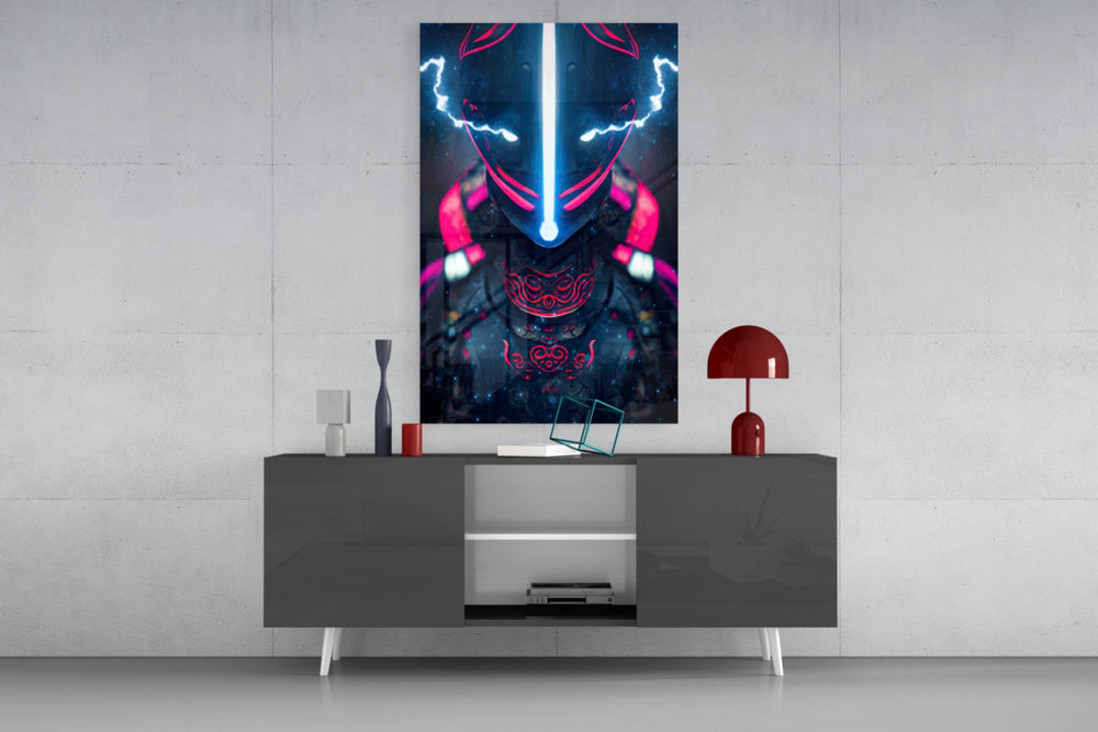 Thunder Fighter Glass Wall Art || Designer Collection.