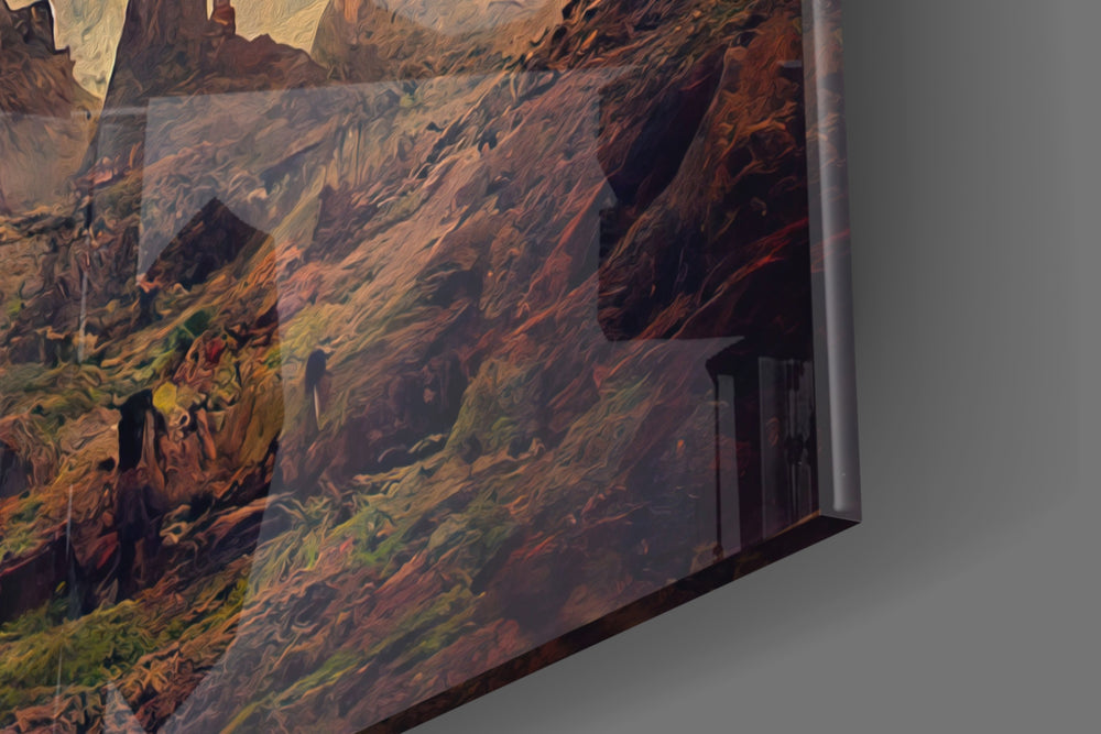 Road to the End panel catching directional light to reveal its mythic awe