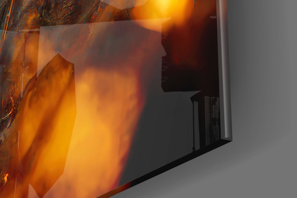 The Master panel catching directional light to reveal its mysterious gravity