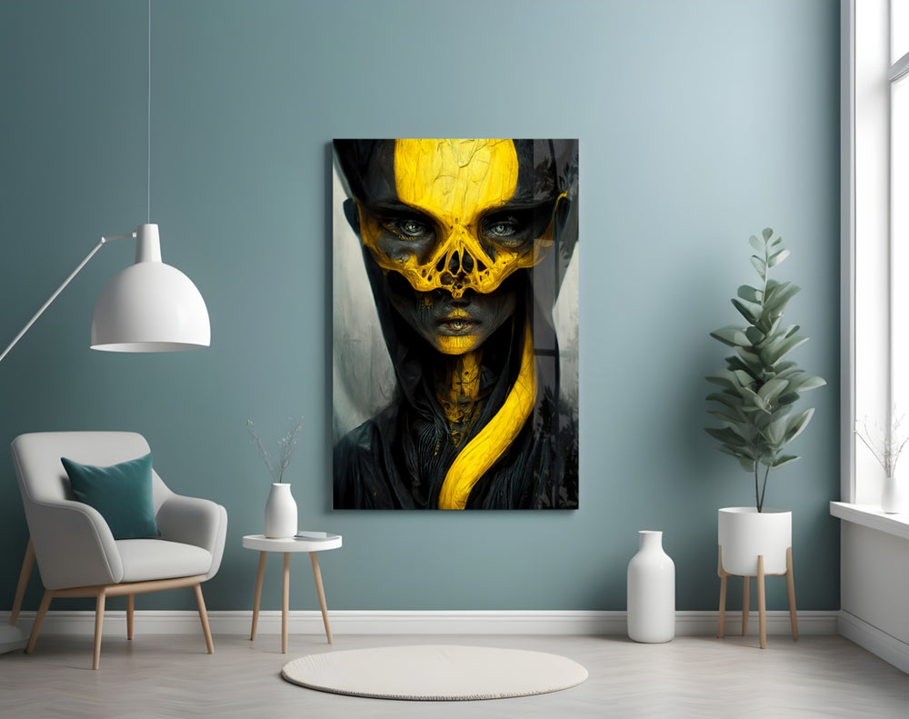 Aboriginal panel adding editorial drama to a man cave