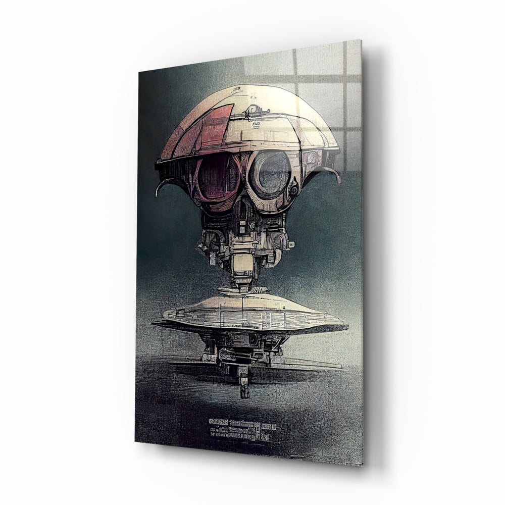 Steampunk-cinema panel bringing mythic stillness to a contemporary study