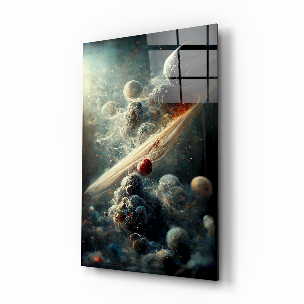 Space-fantasy panel bringing quiet awe to a contemporary library