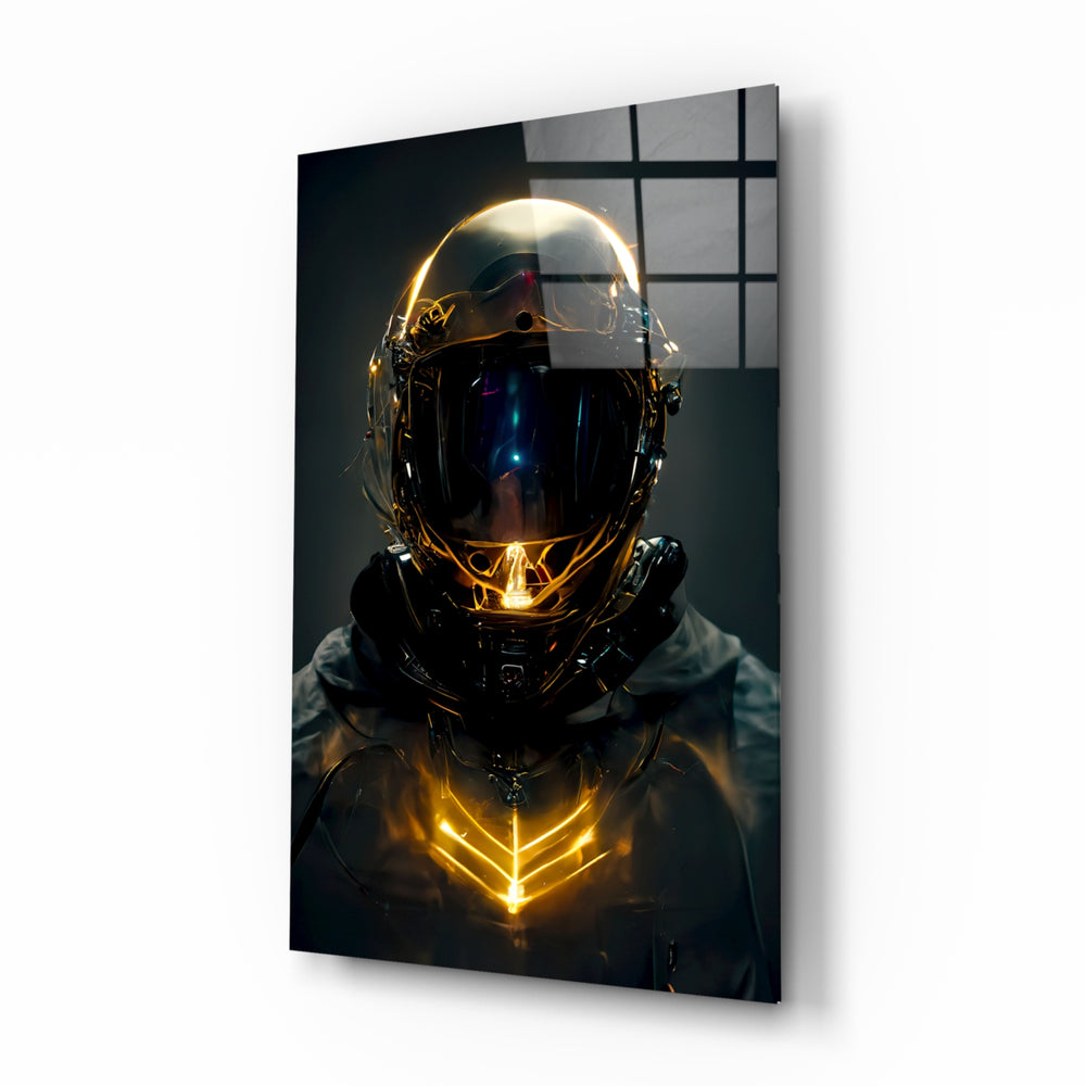 Sci-fi-cinema panel bringing mythic stillness to a contemporary lounge