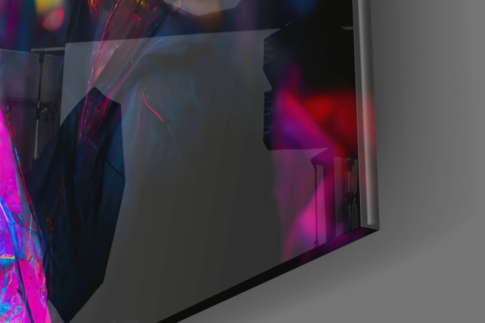 Shaman of the New World artwork anchoring a wall with bold dramatic palette