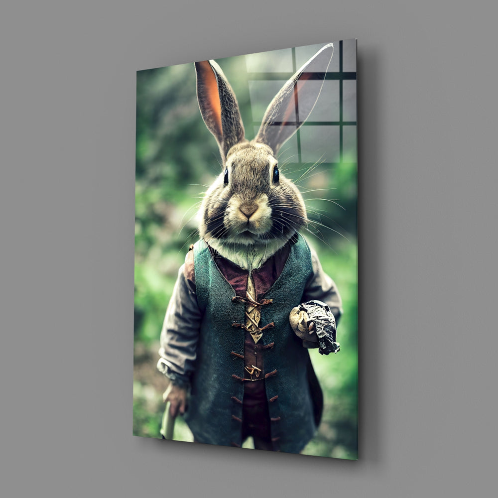 Fantasy-portrait panel bringing whimsical poise to a contemporary kids room