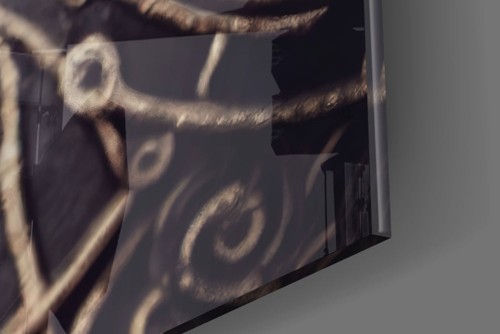 The Bird artwork anchoring a wall with moody fantasy palette
