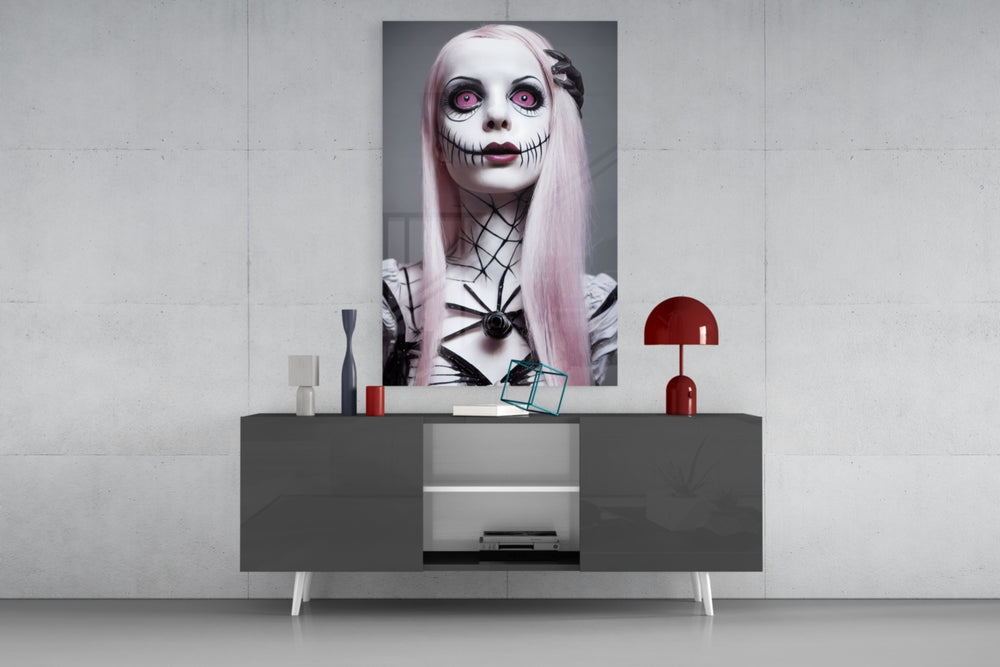 The Puppet panel catching directional light to reveal its haunting whimsy