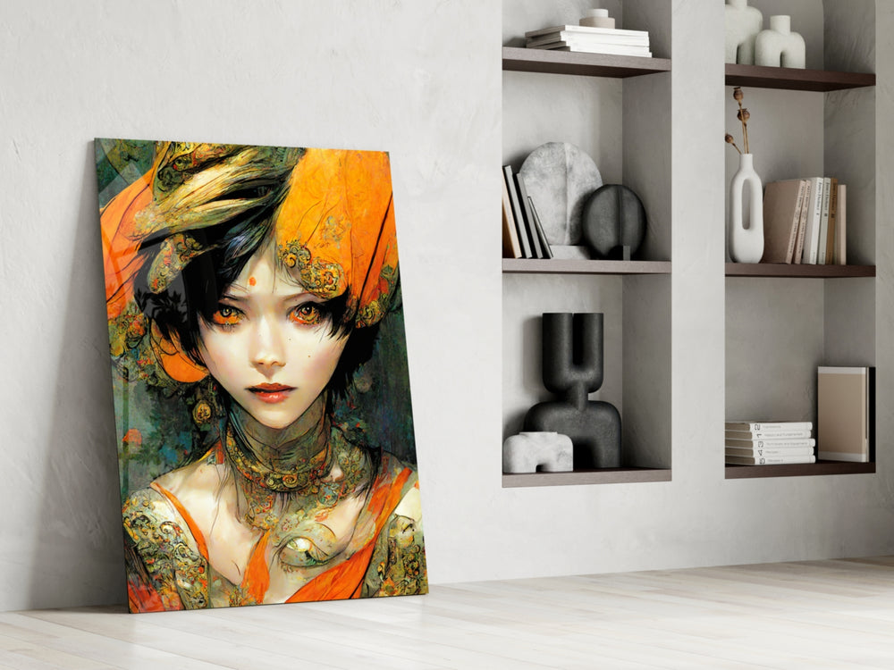 The Elegiac in Eyes glass print enhancing a kids room with cinematic mood