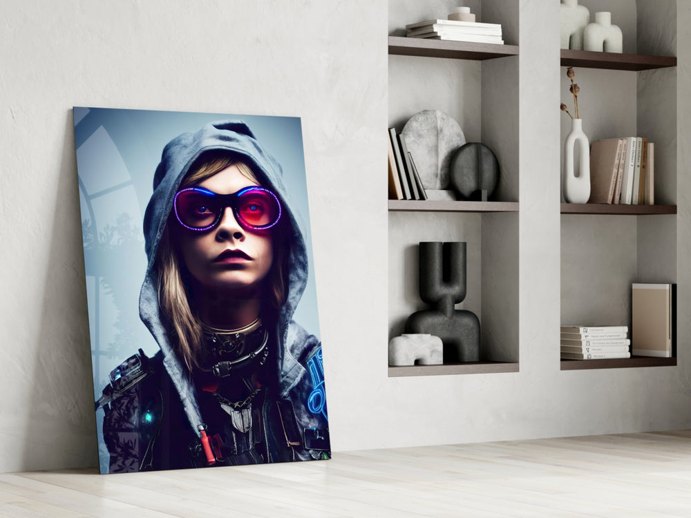 Survival glass print enhancing an office with cinematic edge