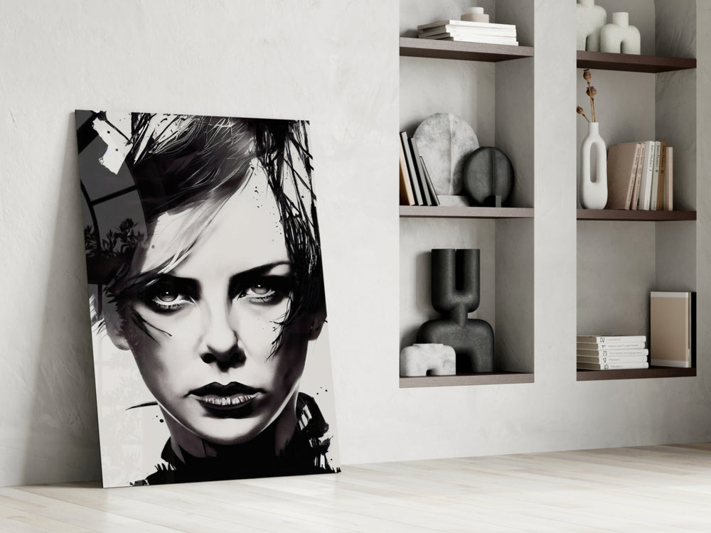 The Bellicose glass print enhancing a bedroom with cinematic mood
