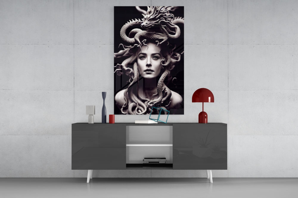 Medusa panel catching window light to reveal its hypnotic stillness