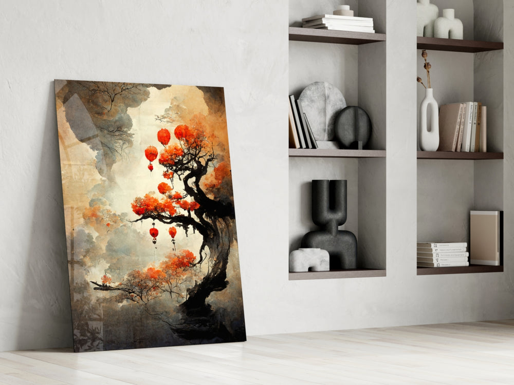 Tree of Hope glass print enhancing an office with cinematic mood