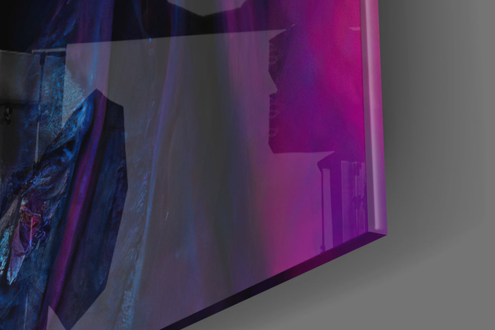 Shaman of the New World artwork anchoring a wall with bold dramatic palette