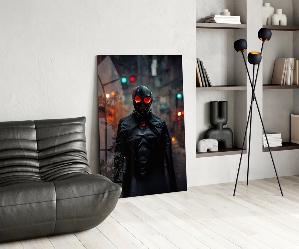 Black Rage panel adding editorial drama to a home theater