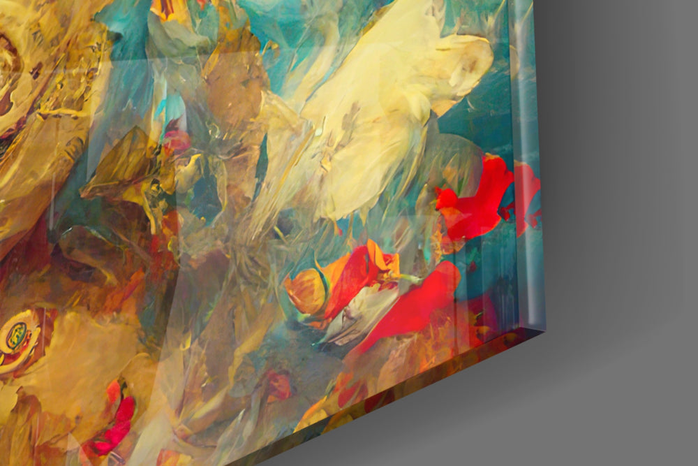 Ruler of the New Age artwork anchoring a wall with warm dramatic palette
