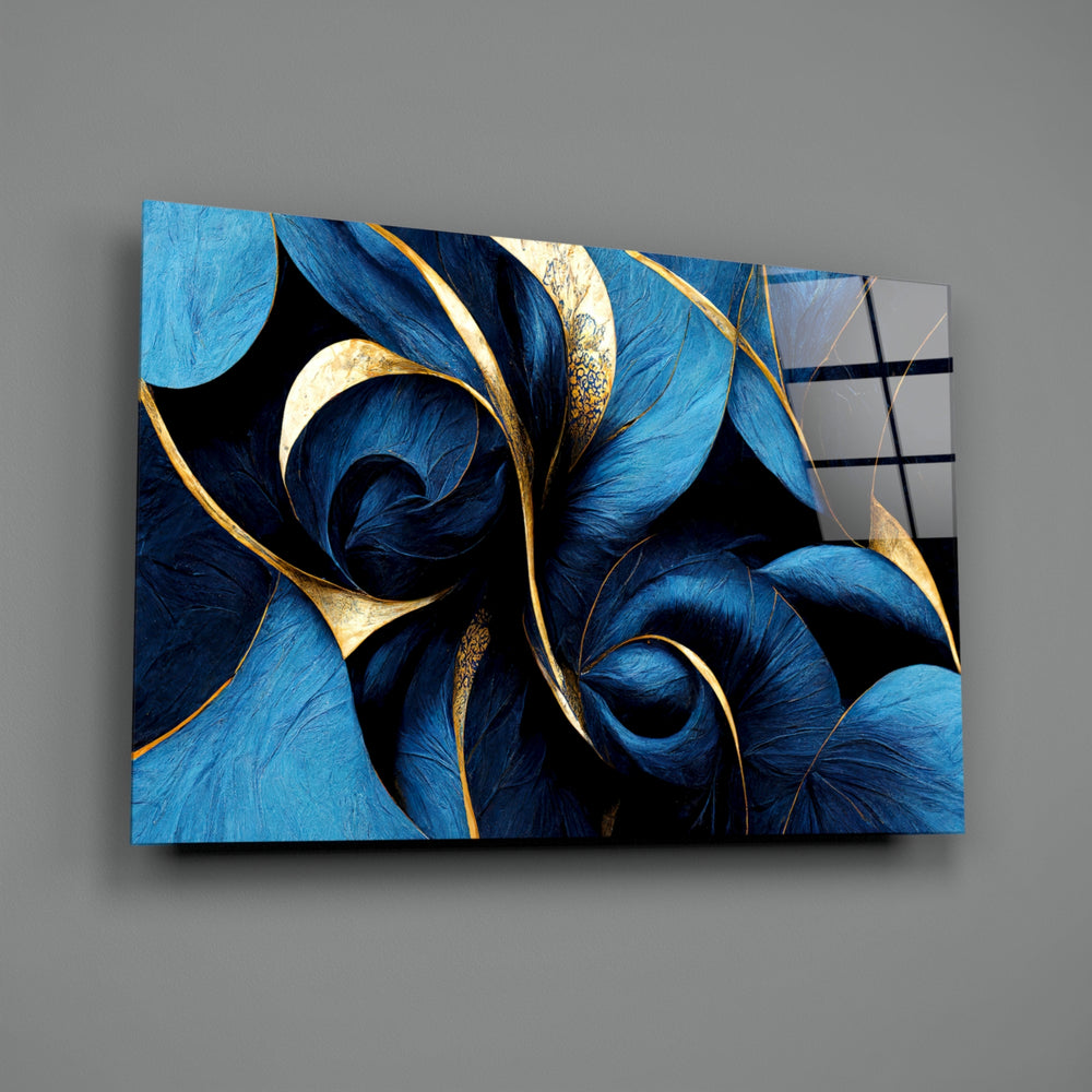 Luxury-abstract panel bringing sumptuous calm to a contemporary dining room