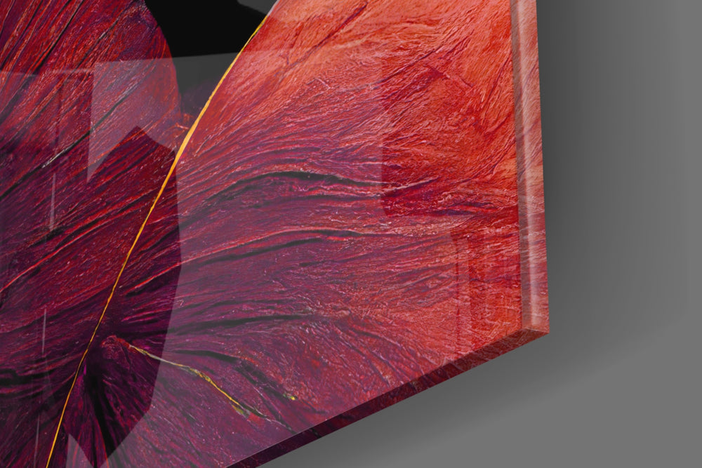 Curves artwork anchoring a wall with rich modern palette
