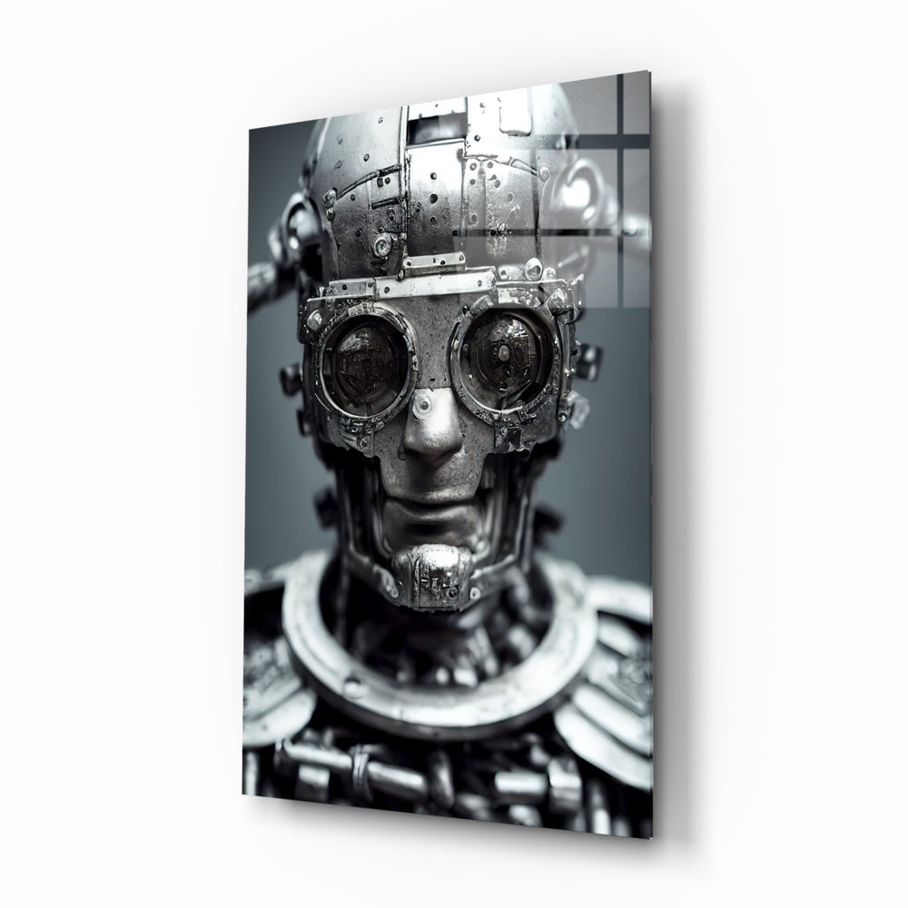 "Humachine" Glass Wall Art || Designer Collection.